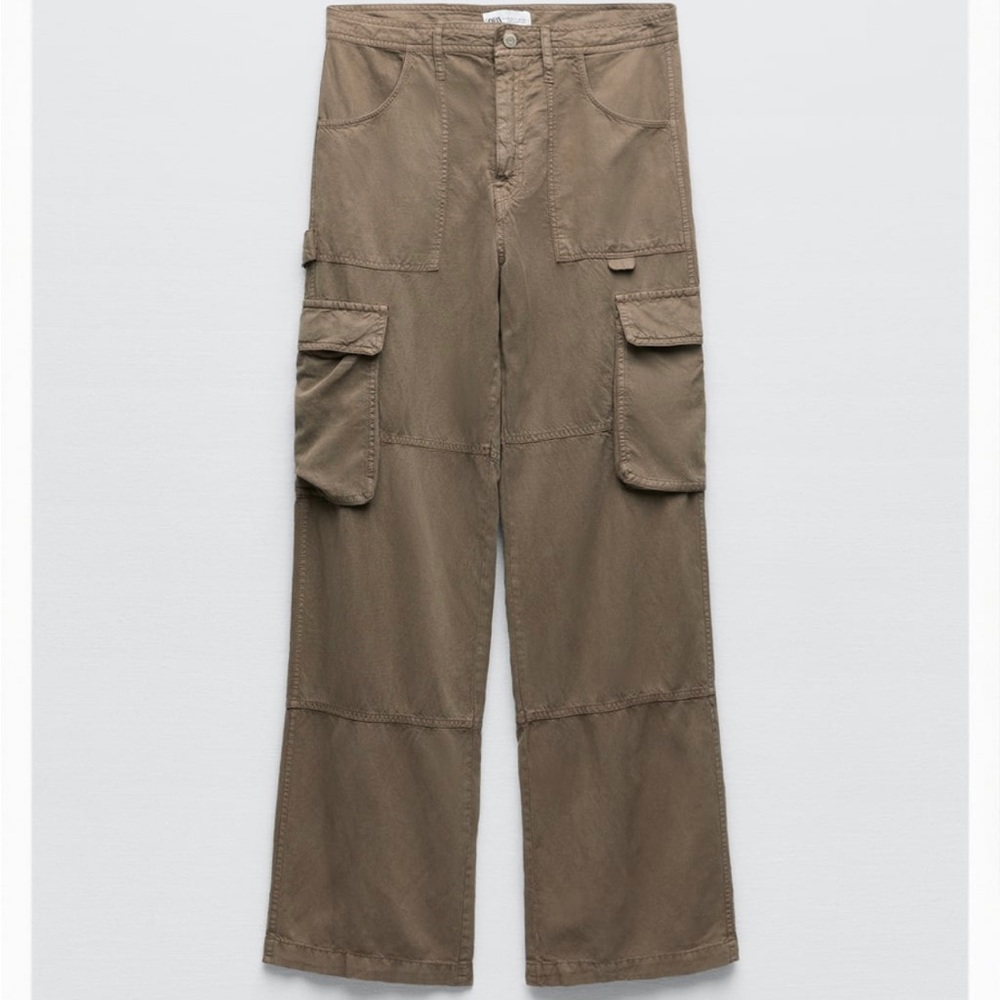 Zara Green Cargo Pants